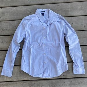 GAP Light Blue Button-Up Blouse